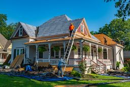 A beautiful home under construction.